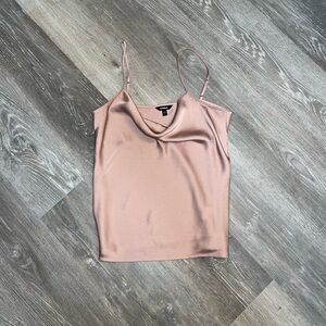 Express Pink Crop Camisole Asymmetrical